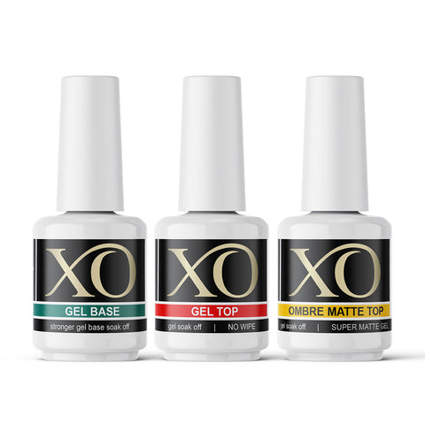 XO Base Gel / Top Gel / Velvet Matte Top No-Wipe (0.5oz/15ml)-XO- Nail Supply American Gel Polish - Phuong Ni