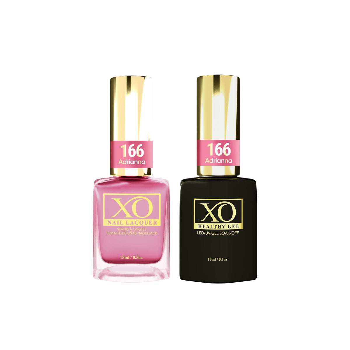 XO Gel Duo (Gel & Lacquer) - Adrianna - 166-XO- Nail Supply American Gel Polish - Phuong Ni