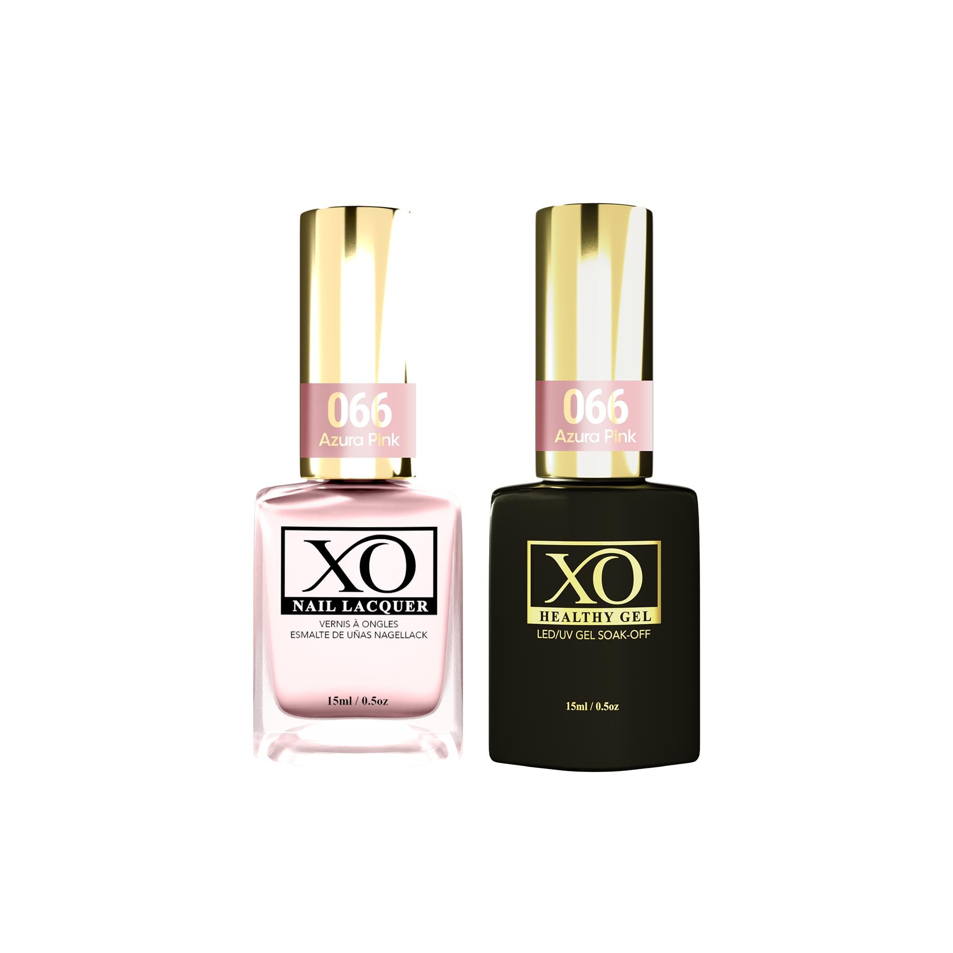 XO Gel Duo (Gel & Lacquer) - Azura Pink - 066-XO- Nail Supply American Gel Polish - Phuong Ni