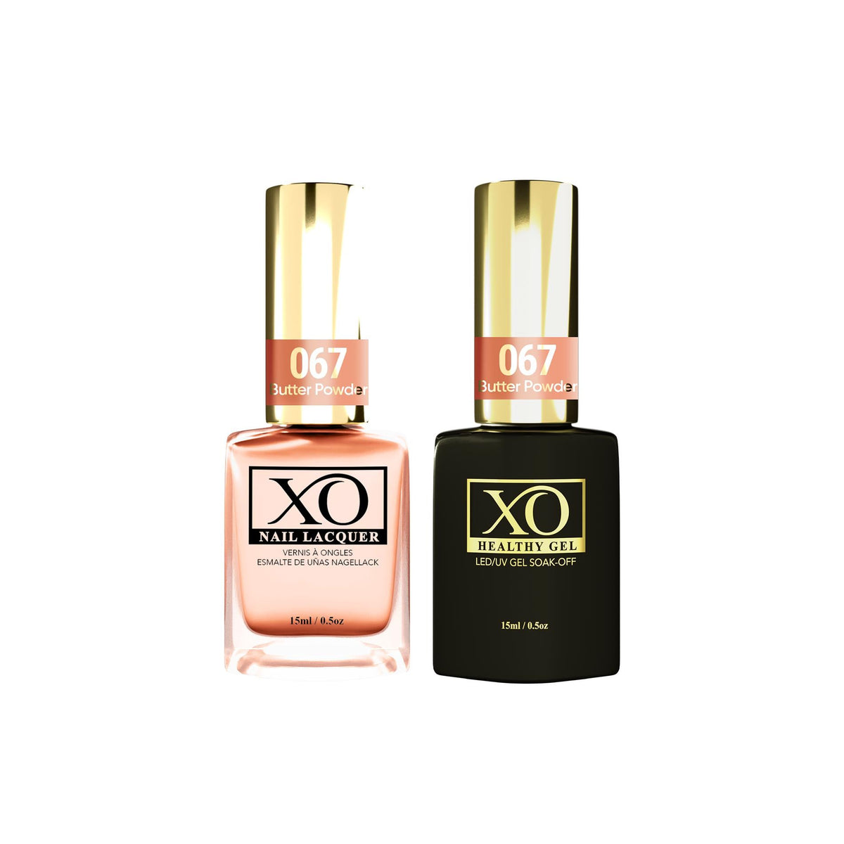 XO Gel Duo (Gel & Lacquer) - Butter Powder - 067-XO- Nail Supply American Gel Polish - Phuong Ni