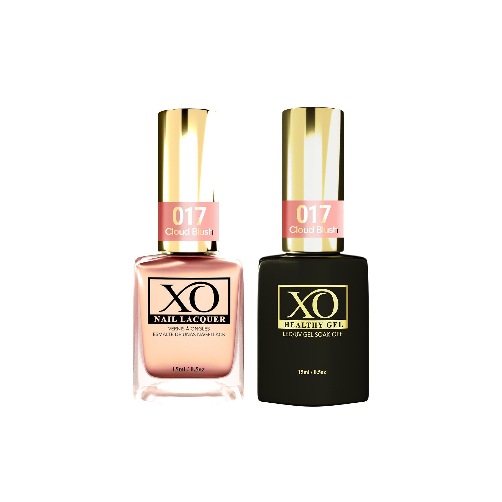 XO Gel Duo (Gel & Lacquer) - Cloud Blush - 017-XO- Nail Supply American Gel Polish - Phuong Ni