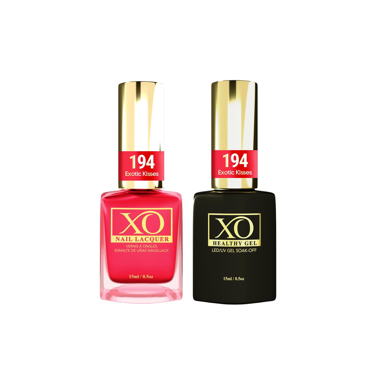 XO Gel Duo (Gel & Lacquer) - Exotic Kisses - 194-XO- Nail Supply American Gel Polish - Phuong Ni