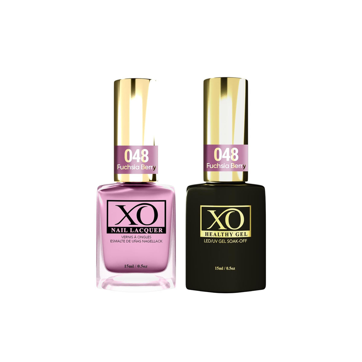 XO Gel Duo (Gel & Lacquer) - Fuchsia Berry - 048-XO- Nail Supply American Gel Polish - Phuong Ni