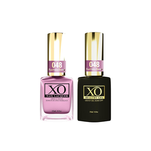 XO Gel Duo (Gel & Lacquer) - Fuchsia Berry - 048-XO- Nail Supply American Gel Polish - Phuong Ni