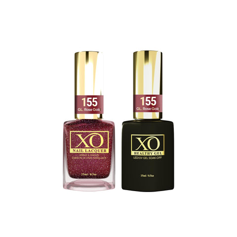 XO Gel Duo (Gel & Lacquer) - GL. Rose Gold - 155-XO- Nail Supply American Gel Polish - Phuong Ni