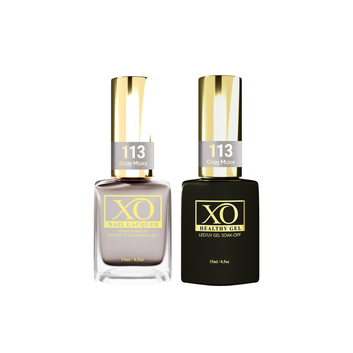 XO Gel Duo (Gel & Lacquer) - Gray Maxx - 113-XO- Nail Supply American Gel Polish - Phuong Ni