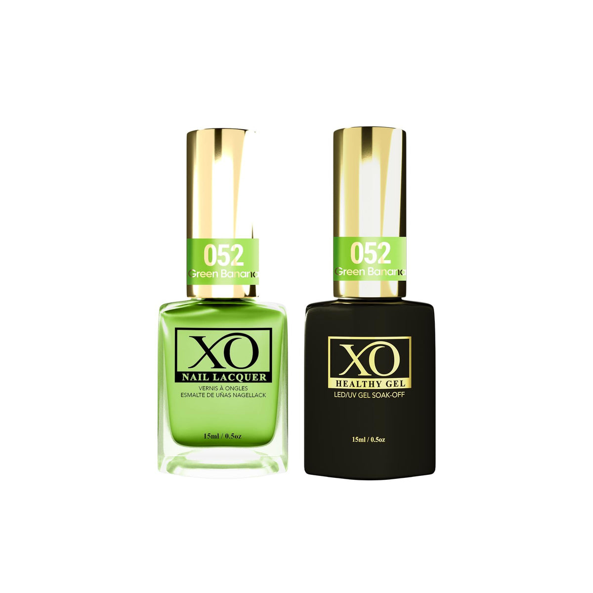 XO Gel Duo (Gel & Lacquer) - Green Banana - 052-XO- Nail Supply American Gel Polish - Phuong Ni