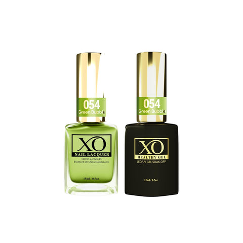 XO Gel Duo (Gel & Lacquer) - Green Bubble - 054-XO- Nail Supply American Gel Polish - Phuong Ni