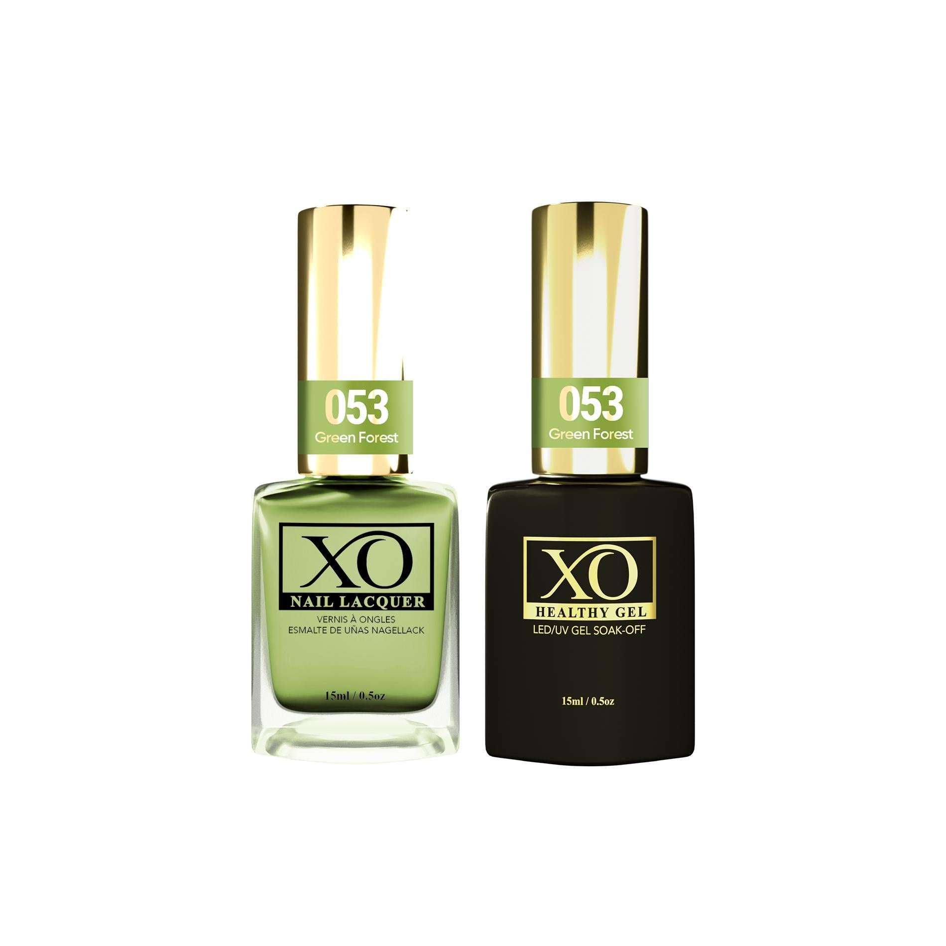 XO Gel Duo (Gel & Lacquer) - Green Forest - 053-XO- Nail Supply American Gel Polish - Phuong Ni