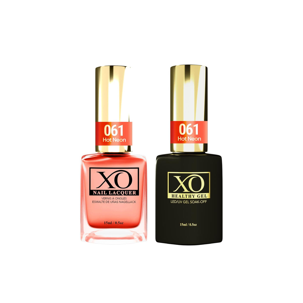 XO Gel Duo (Gel & Lacquer) - Hot Neon - 061-XO- Nail Supply American Gel Polish - Phuong Ni