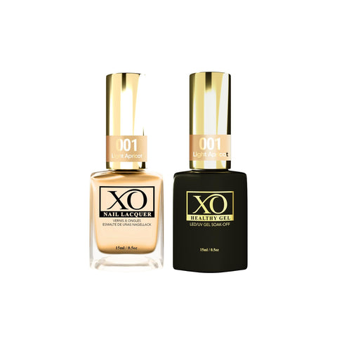 XO Gel Duo (Gel & Lacquer) - Light Apricot - 001-XO- Nail Supply American Gel Polish - Phuong Ni