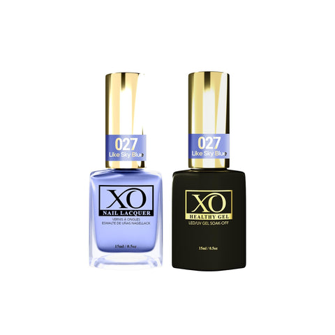 XO Gel Duo (Gel & Lacquer) - Like Sky Blue - 027-XO- Nail Supply American Gel Polish - Phuong Ni