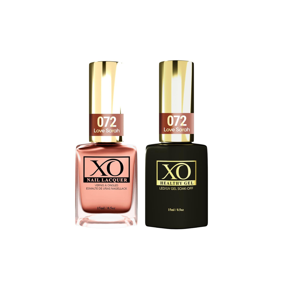 XO Gel Duo (Gel & Lacquer) - Love Sarah - 072-XO- Nail Supply American Gel Polish - Phuong Ni