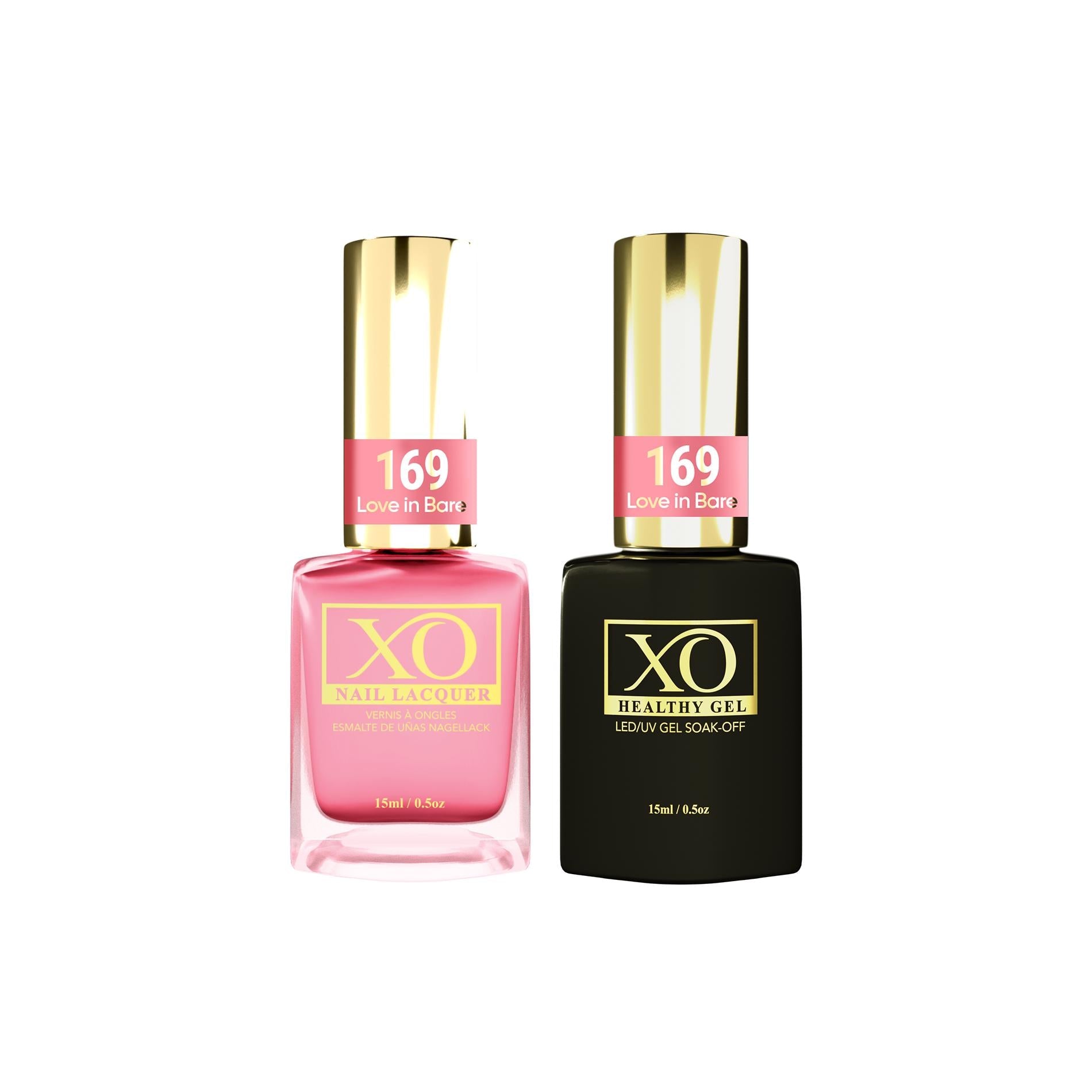 XO Gel Duo (Gel & Lacquer) - Love in Bare - 169-XO- Nail Supply American Gel Polish - Phuong Ni