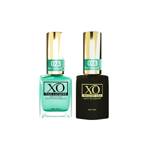 XO Gel Duo (Gel & Lacquer) - Med Turquoise - 023-XO- Nail Supply American Gel Polish - Phuong Ni