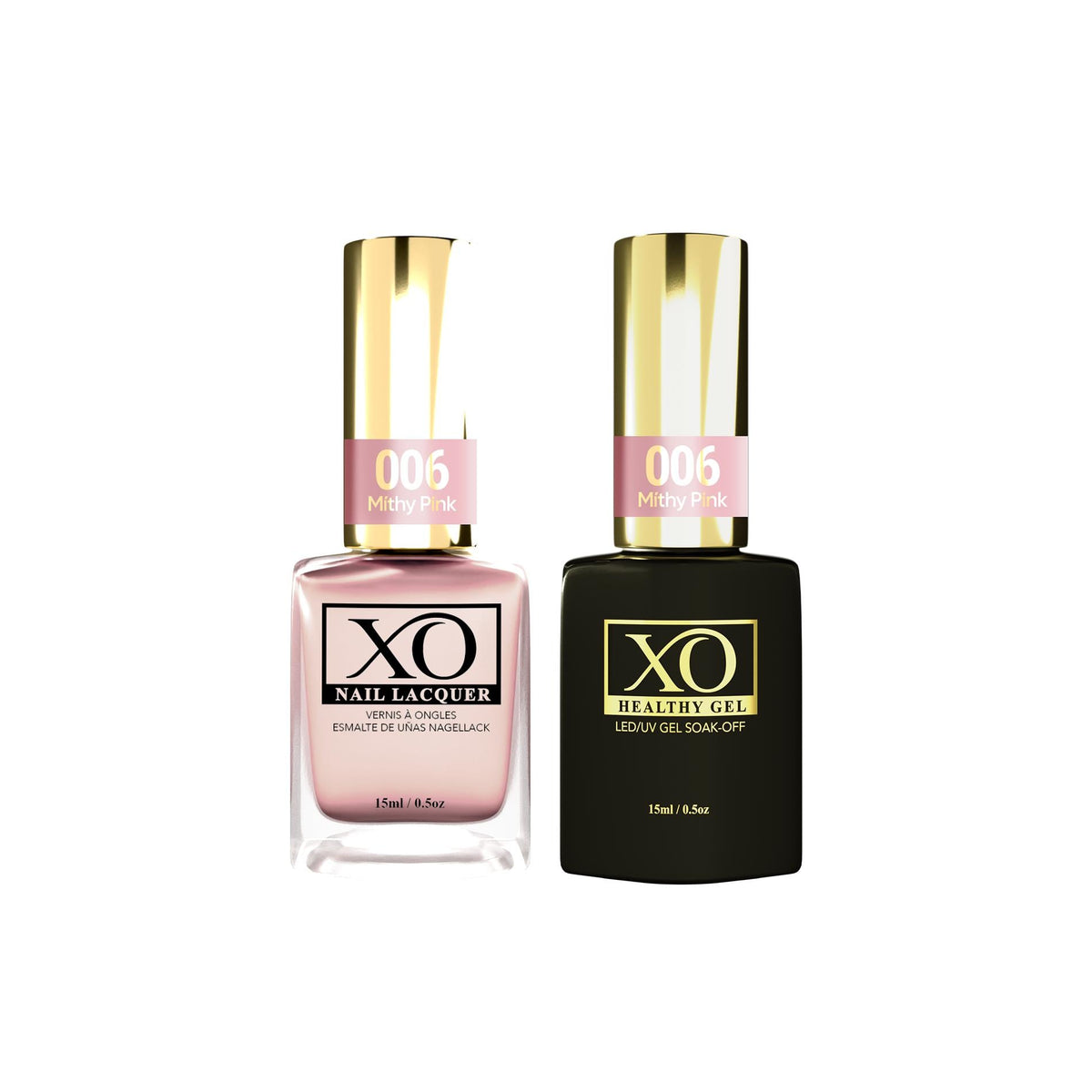 XO Gel Duo (Gel & Lacquer) - Misthy Pink - 006-XO- Nail Supply American Gel Polish - Phuong Ni