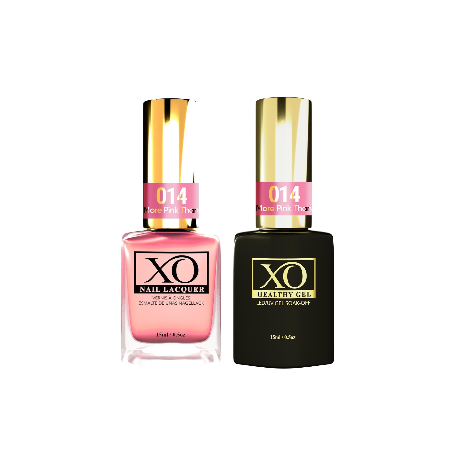 XO Gel Duo (Gel & Lacquer) - More Pink Than You - 014-XO- Nail Supply American Gel Polish - Phuong Ni