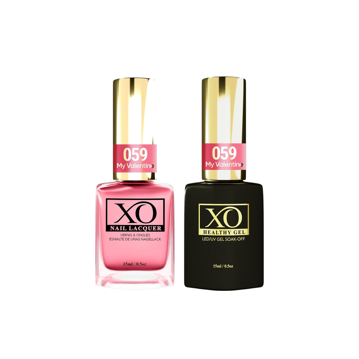 XO Gel Duo (Gel & Lacquer) - My Valentine - 059-XO- Nail Supply American Gel Polish - Phuong Ni