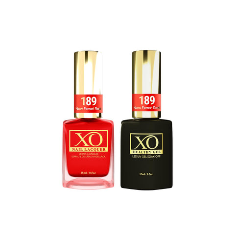 XO Gel Duo (Gel & Lacquer) - New Ferrari Red - 189-XO- Nail Supply American Gel Polish - Phuong Ni