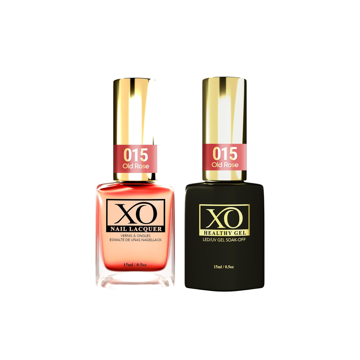 XO Gel Duo (Gel & Lacquer) - Oldrose - 015-XO- Nail Supply American Gel Polish - Phuong Ni