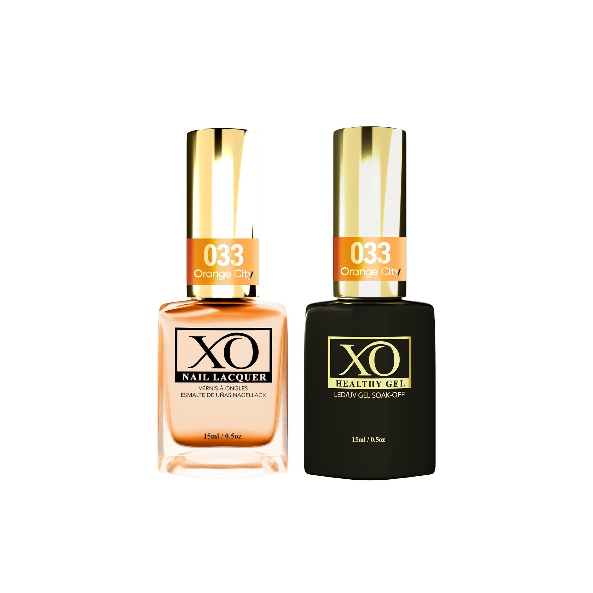 XO Gel Duo (Gel & Lacquer) - Orange City - 033-XO- Nail Supply American Gel Polish - Phuong Ni