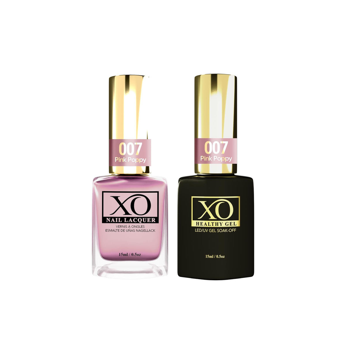 XO Gel Duo (Gel & Lacquer) - Pink Poppy - 007-XO- Nail Supply American Gel Polish - Phuong Ni