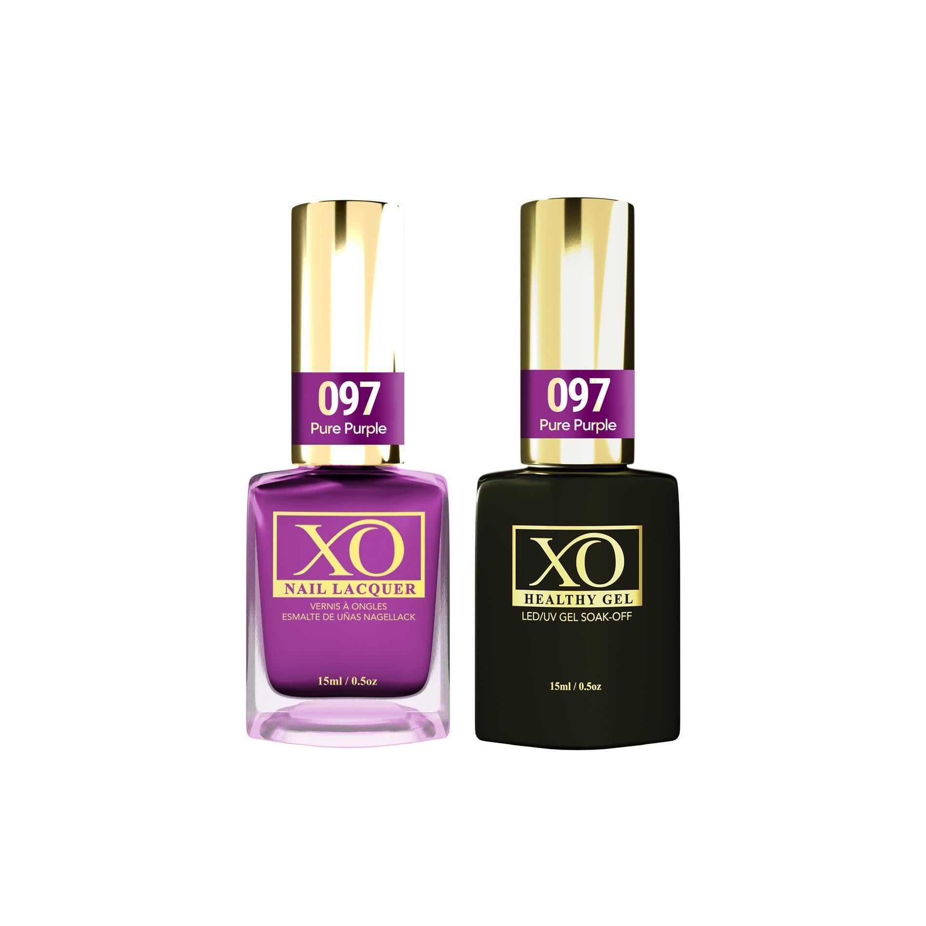 XO Gel Duo (Gel & Lacquer) - Pure Purple - 097-XO- Nail Supply American Gel Polish - Phuong Ni