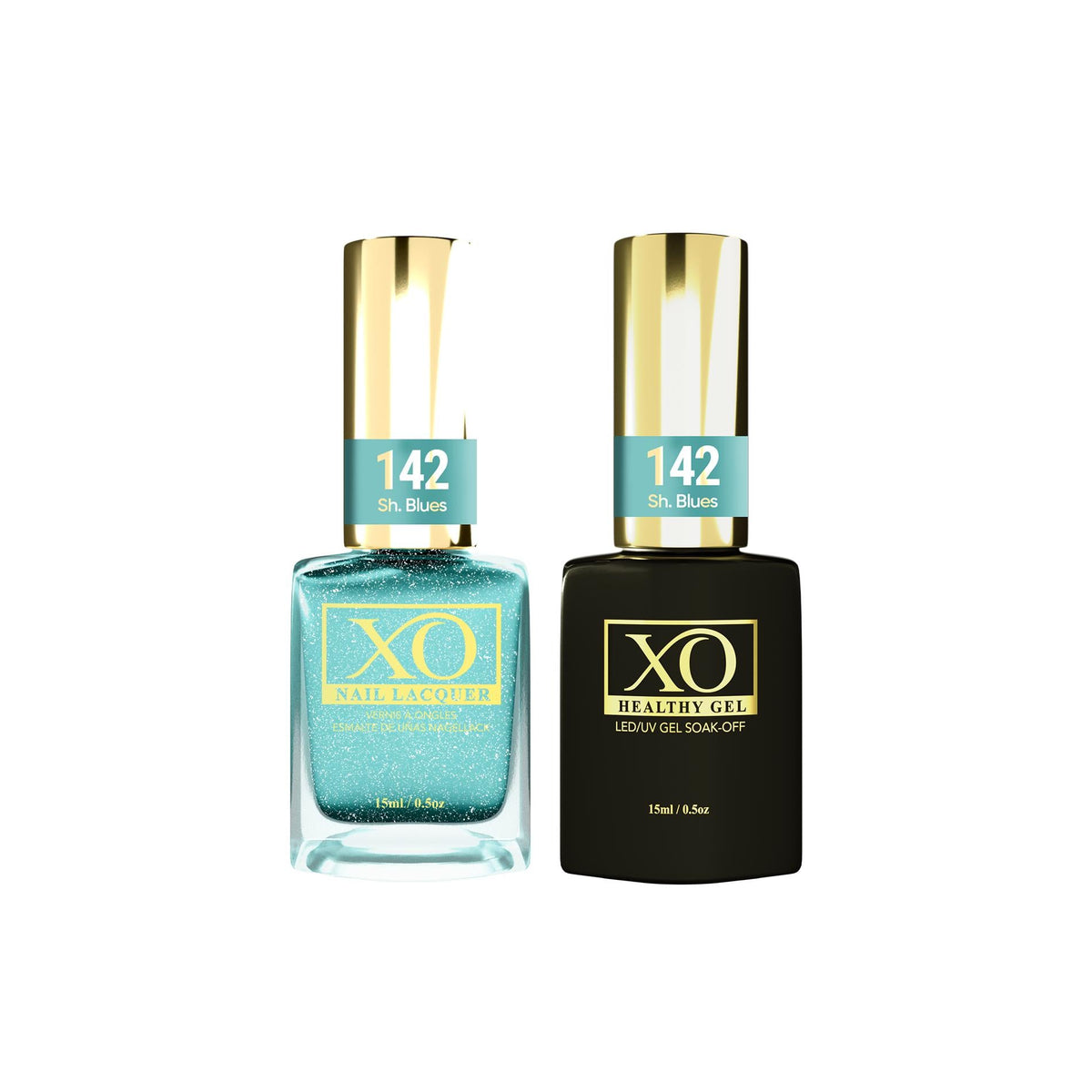 XO Gel Duo (Gel & Lacquer) - Sh. Blues - 142-XO- Nail Supply American Gel Polish - Phuong Ni