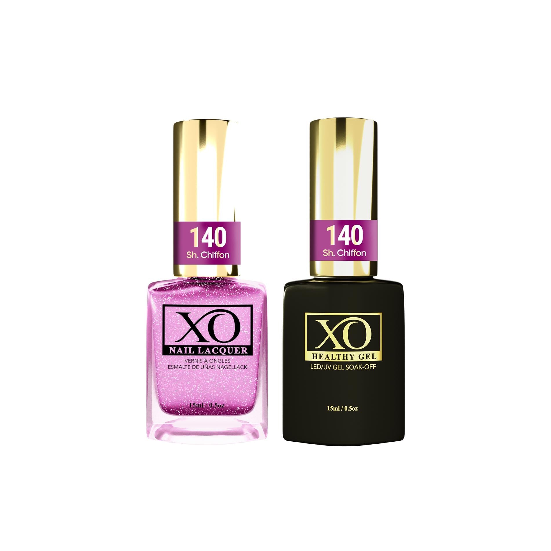 XO Gel Duo (Gel & Lacquer) - Sh. Chiffon - 140-XO- Nail Supply American Gel Polish - Phuong Ni