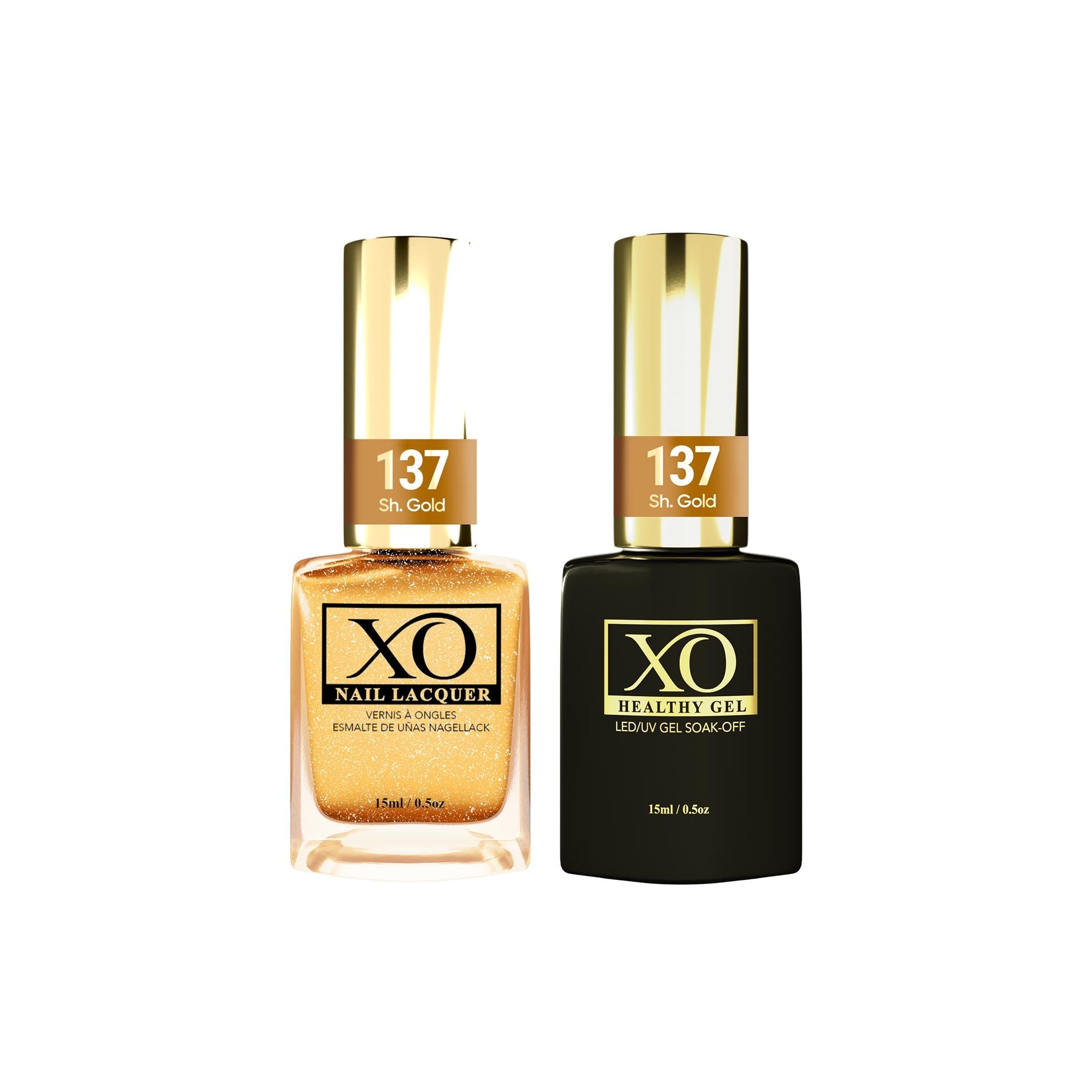 XO Gel Duo (Gel & Lacquer) - Sh. Gold - 137-XO- Nail Supply American Gel Polish - Phuong Ni