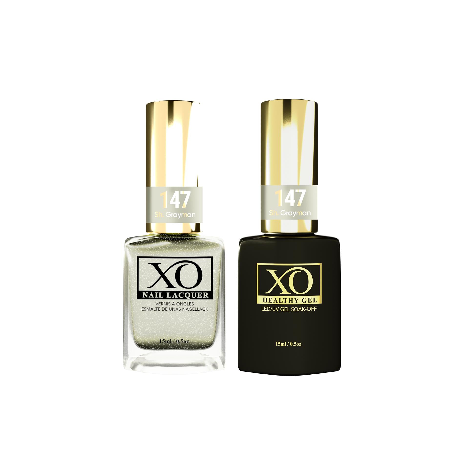 XO Gel Duo (Gel & Lacquer) - Sh. Grayman - 147-XO- Nail Supply American Gel Polish - Phuong Ni