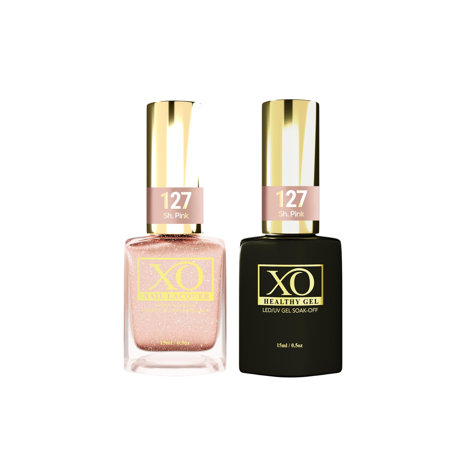 XO Gel Duo (Gel & Lacquer) - Sh. Pink - 127-XO- Nail Supply American Gel Polish - Phuong Ni