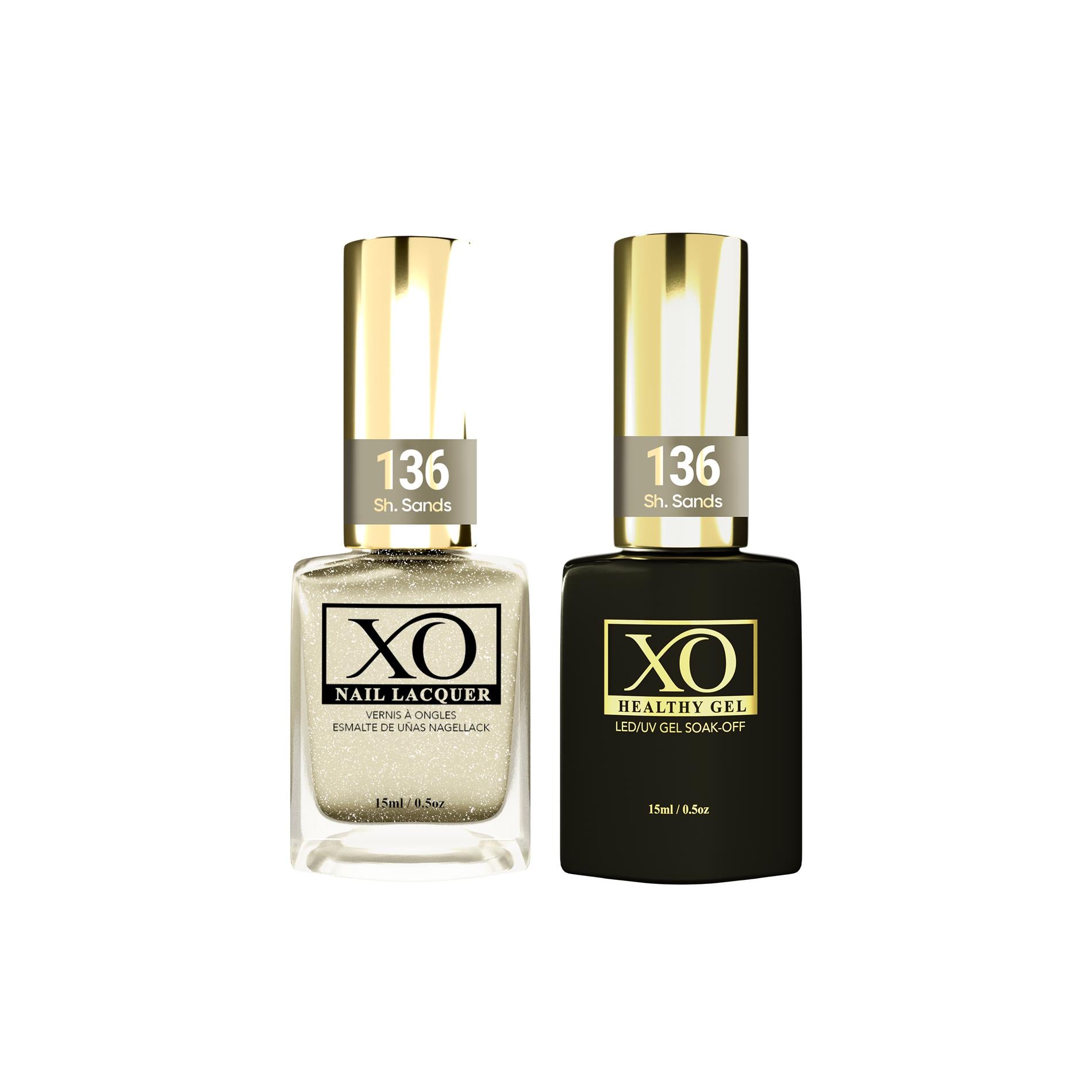 XO Gel Duo (Gel & Lacquer) - Sh. Sands - 136-XO- Nail Supply American Gel Polish - Phuong Ni