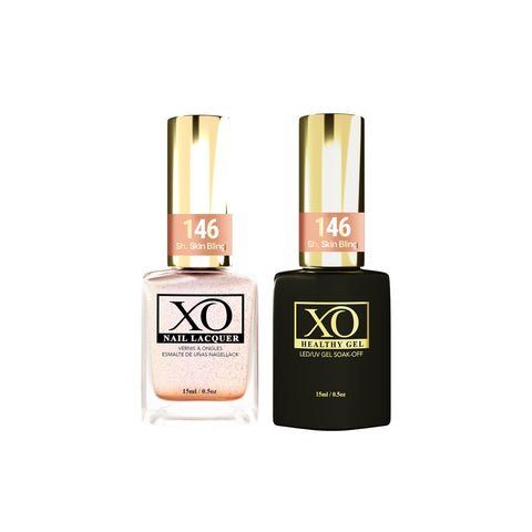 XO Gel Duo (Gel & Lacquer) - Sh. Skin Bling - 146-XO- Nail Supply American Gel Polish - Phuong Ni