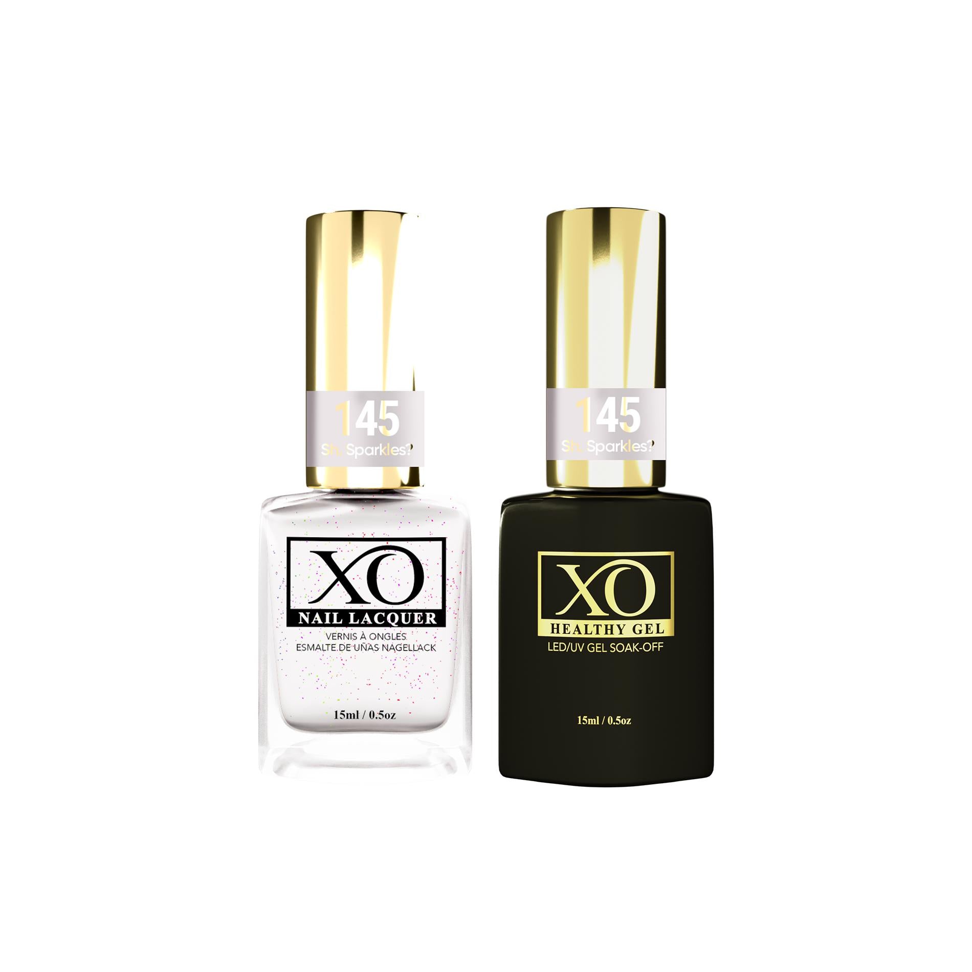 XO Gel Duo (Gel & Lacquer) - Sh. Sparkles? - 145-XO- Nail Supply American Gel Polish - Phuong Ni