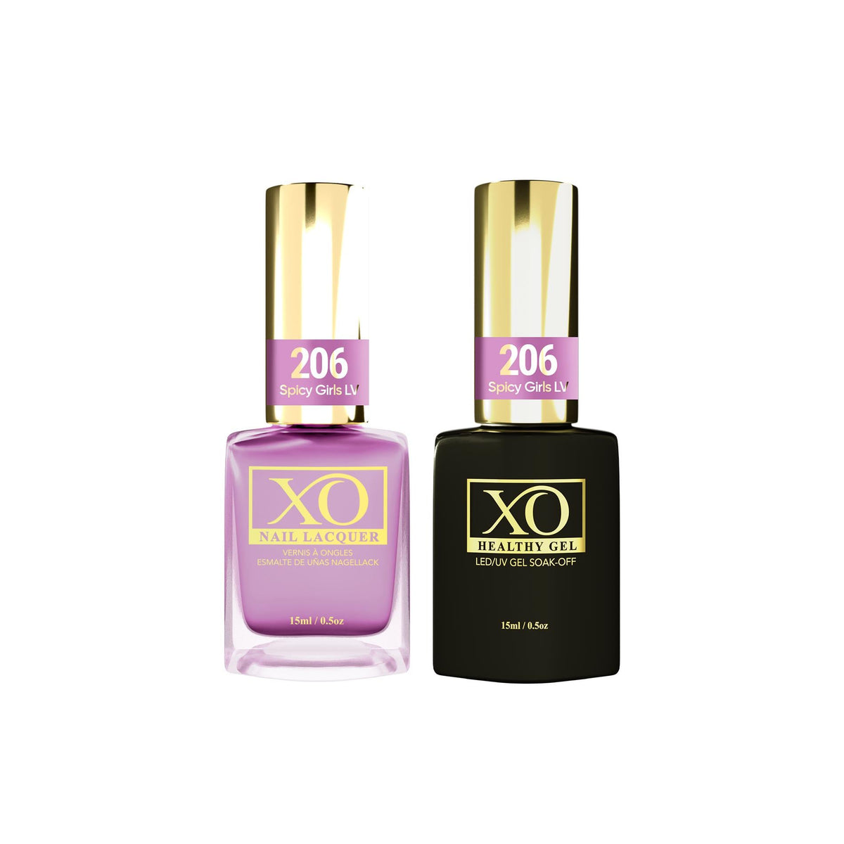 XO Gel Duo (Gel & Lacquer) - Spicy Girls LV - 206-XO- Nail Supply American Gel Polish - Phuong Ni