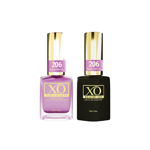 XO Gel Duo (Gel & Lacquer) - Spicy Girls LV - 206-XO- Nail Supply American Gel Polish - Phuong Ni