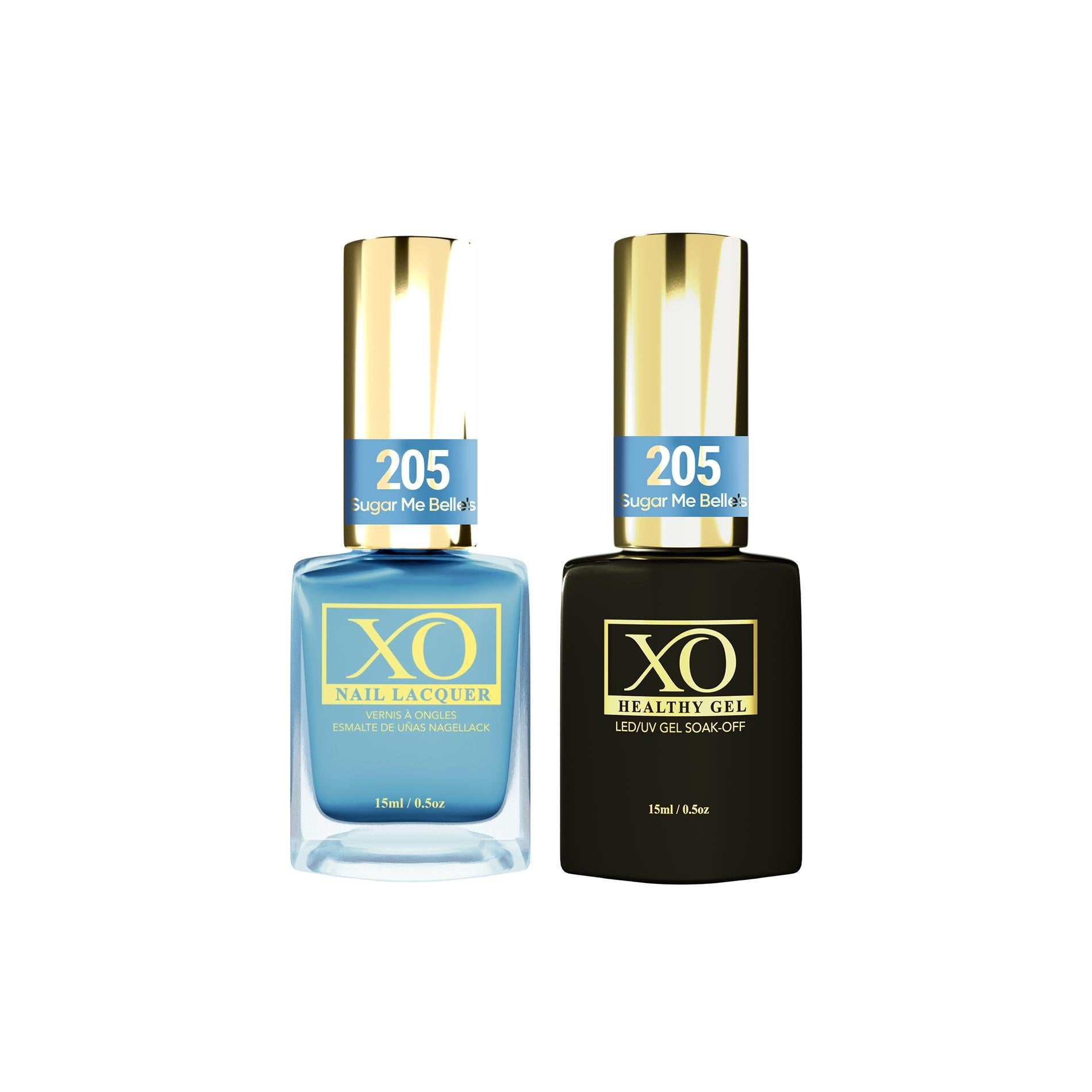 XO Gel Duo (Gel & Lacquer) - Sugar Me Belle's - 205-XO- Nail Supply American Gel Polish - Phuong Ni