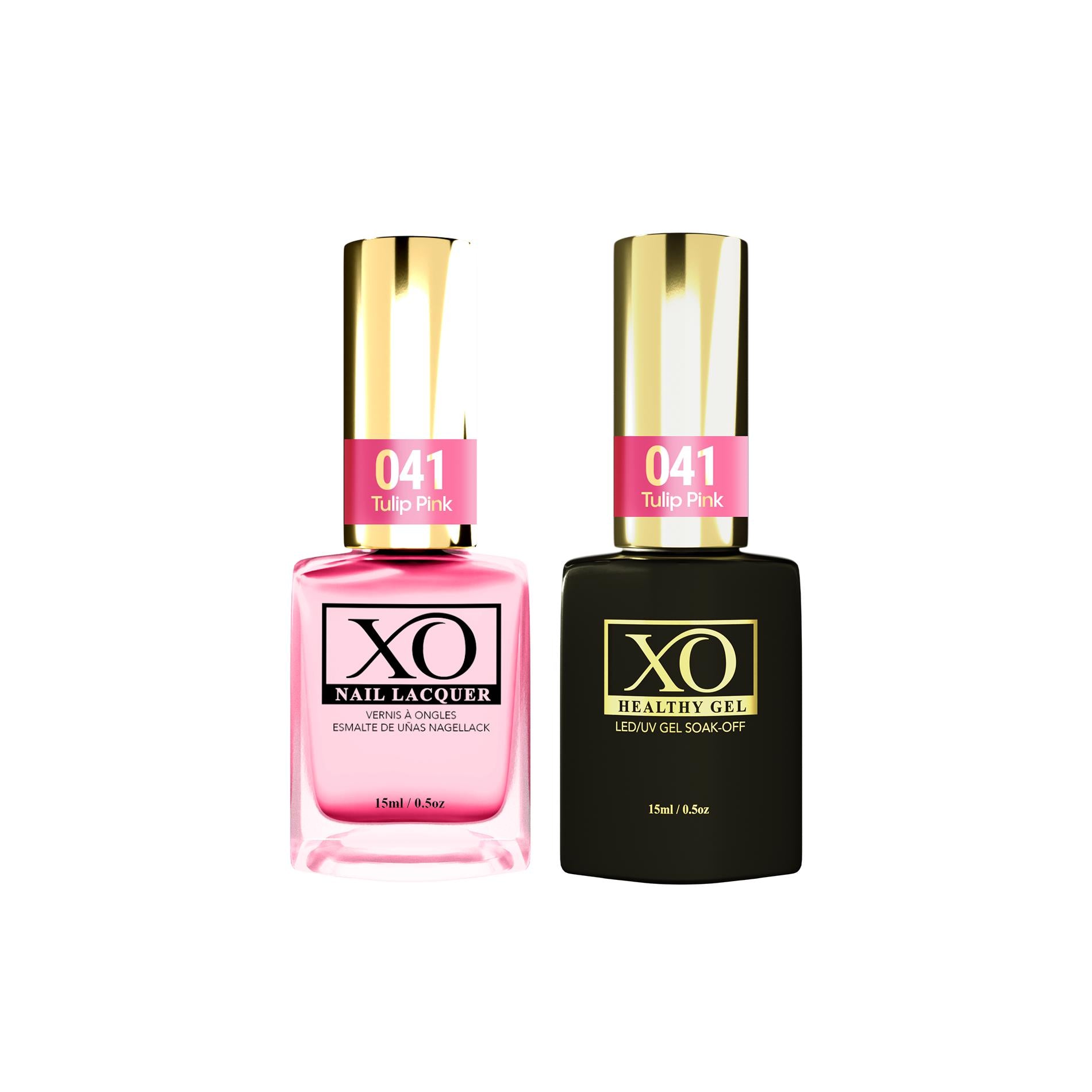 XO Gel Duo (Gel & Lacquer) - Tulip Pink - 041-XO- Nail Supply American Gel Polish - Phuong Ni