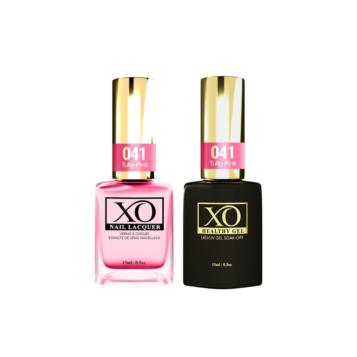 XO Gel Duo (Gel & Lacquer) - Tulip Pink - 041-XO- Nail Supply American Gel Polish - Phuong Ni