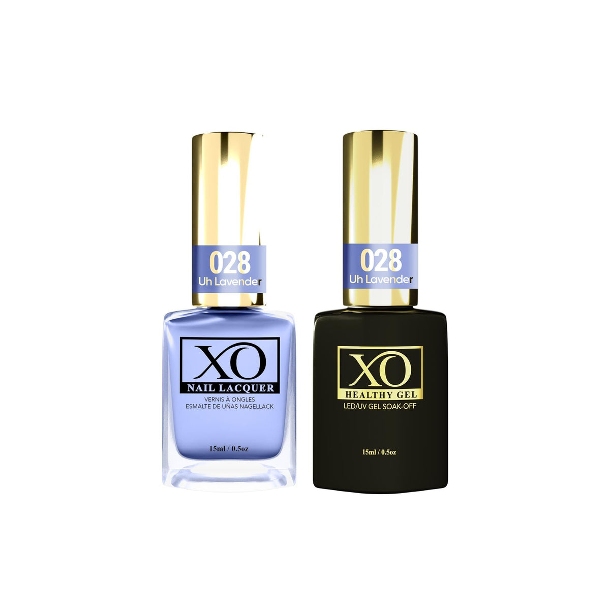 XO Gel Duo (Gel & Lacquer) - Uh Lavender - 028-XO- Nail Supply American Gel Polish - Phuong Ni